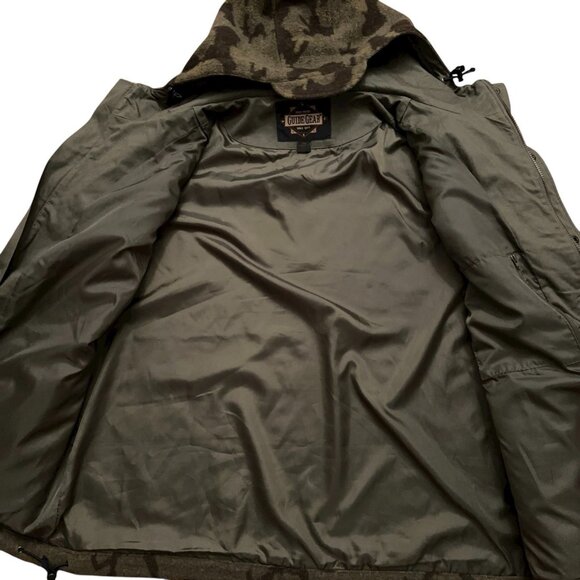 Guide Gear Hunting Coat Mens 2XL Jacket Parka Hooded Wool Camo Zip Buttons VTG - Picture 5 of 10